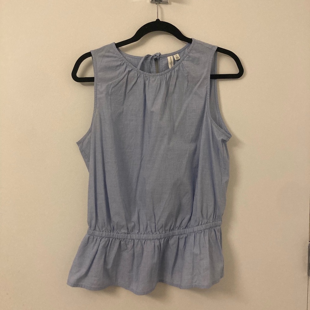 Peplum Sleeveless Blouse, NWOT